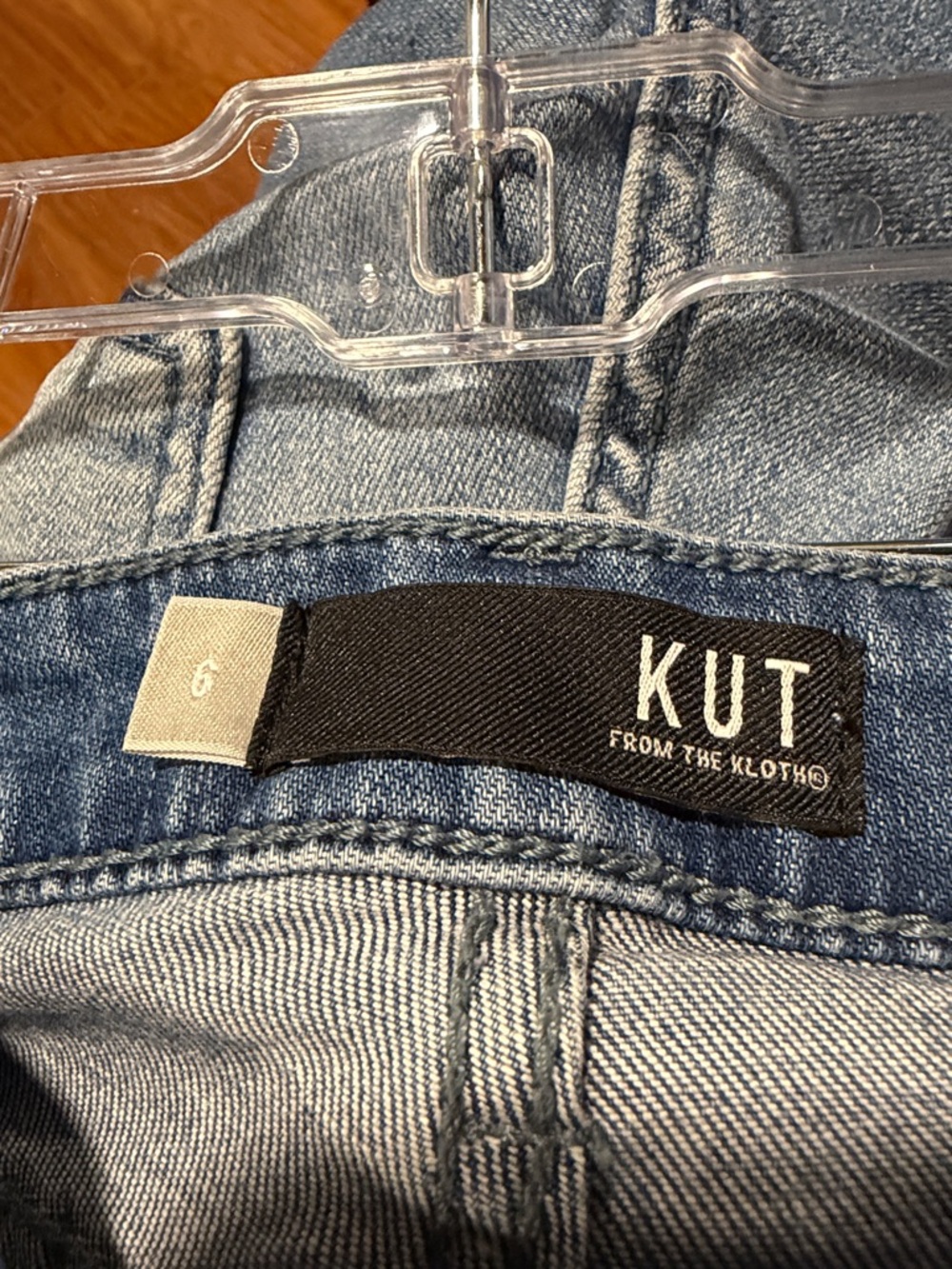 Kut from the Kloth Light Blue Distressed Ankle Jeans - Picture 3 of 6